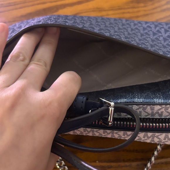 Michael Kors Black and Gray Chain Shoulder Bag - Picture 5 of 5